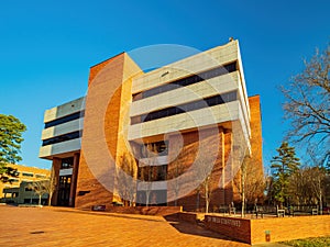 Sunny view of the Ottenheimer Library of University of Arkansas photo