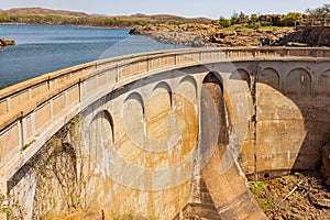 Sunny view of Quanah Parker Dam