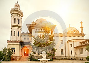 Sunny view of Stamboli`s Villa in Feodosia, Crimea