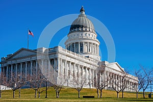 Sunny view of the Utah State Capitol