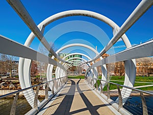 Sunny view of The Yards park
