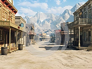 Dusty Western Town