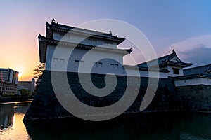 Sunpu Castle Tatsumi-Yagura during Cherry blossoms