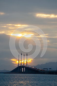 Sunray over Penang Bridge