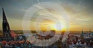 Sunrice over Muenster