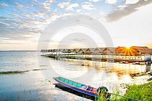 Sunries at Beach Pavilion in Ubon Ratchathani.