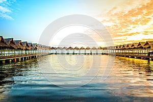 Sunries at Beach Pavilion in Ubon Ratchathani.