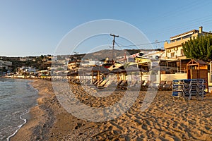 Sunrise on Agia Pelagia beach