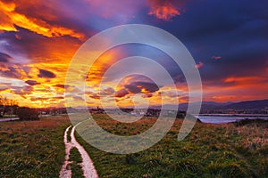 Sunrise in Aixerrota lands in Getxo