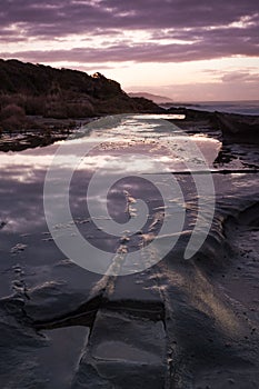 Sunrise alongside the Great Ocean Road in Australia