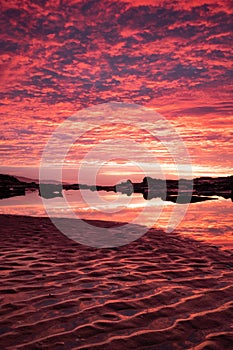 Sunrise alongside the Great Ocean Road in Australia