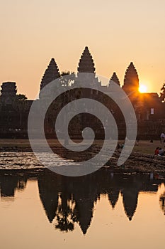 Sunrise in Angkor Wat, Siem Reap Cambodia