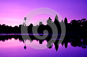 Sunrise at Angkor Wat temple