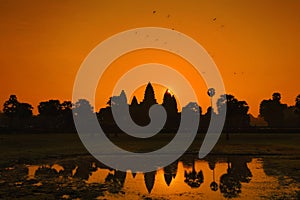 Sunrise at Angkor Wat World Heritage, Siem Reap, Cambodia