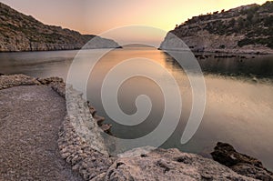 Sunrise at Anthony Quinn's Bay, Rhodes