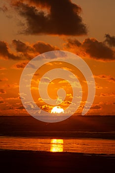 sunrise at aracaju beach - sergipe brazil