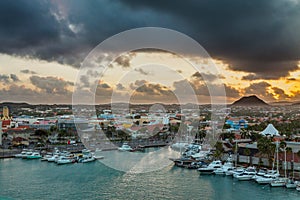 Sunrise in Aruba, Caribbean Sea