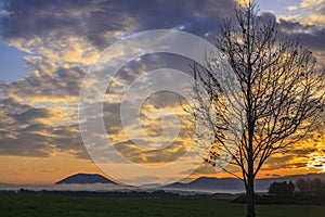 Sunrise of Asagiri Plateau