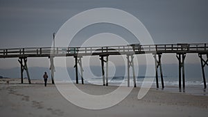 Sunrise at the Atlantic Beach Pier on Emerald Isle