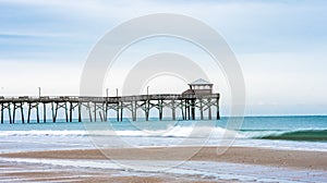 Sunrise at the Atlantic Beach Pier on Emerald Isle