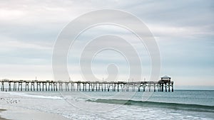 Sunrise at the Atlantic Beach Pier on Emerald Isle