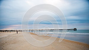 Sunrise at the Atlantic Beach Pier on Emerald Isle