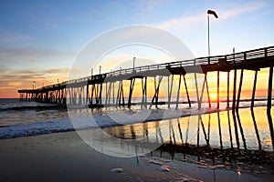 Sunrise at the Avalon Pier