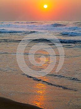Sunrise at Baggies Beach, Durban, South Africa