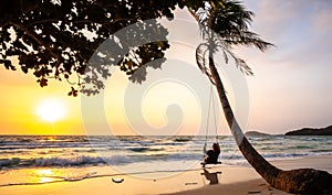 Sunrise in BAI SAO beach - Phu Quoc island - Vietnam