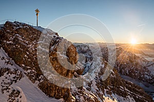 Sunrise at the Zugspitze photo