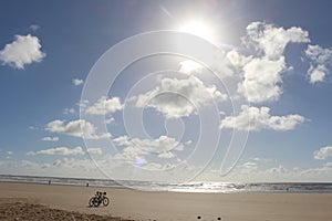 Sunrise on the beach in Aracaju