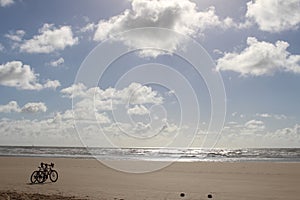 Sunrise on the beach in Aracaju