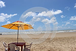 Sunrise on the beach in Aracaju