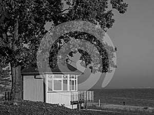 Sunrise at the beach of binz in germany