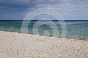 Sunrise on the beach in Byala resort in Bulgaria