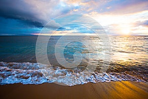 Sunrise on Beach on Maui