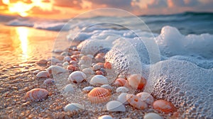 Sunrise Beach Shells - Coastal Scene