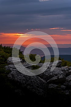 Sunrise from Bear Rocks - Dolly Sods, West Virginia