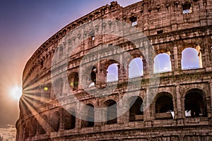 Sunrise in Colosseum