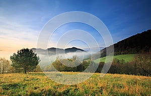 Sunrise in the the Bieszczady