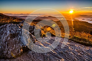 Sunrise, Black Balsam Blad, blue Ridge Parkway