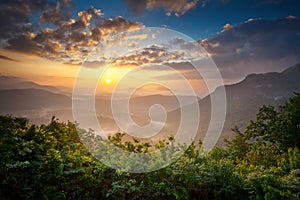 Sunrise Blue Ridge Mountains Scenic Appalachians photo