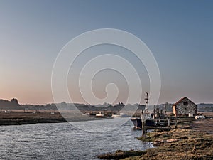 Sunrise with Boats in Harbour