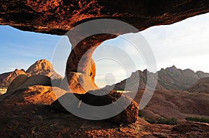 Sunrise at the Bridge, Spitzkoppe, Namibia