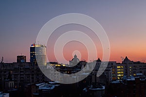 Sunrise in Bucharest