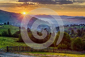 Sunrise in Bucovina