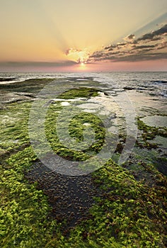 Sunrise at Cabo Cervera in Torrevieja, Alicante province in Spain