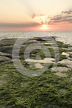 Sunrise at Cabo Cervera in Torrevieja, Alicante province in Spain