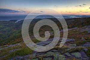 Sunrise from Cadillac Mountain, Maine