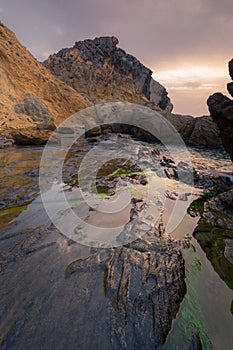 Sunrise in Cala de los Amarillos photo